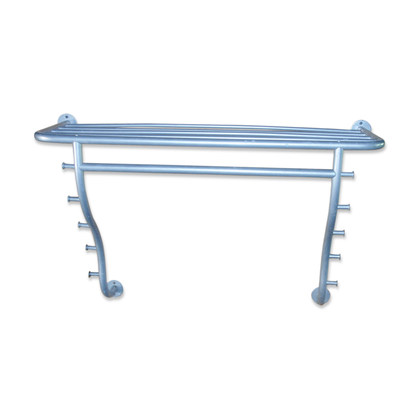 Grey metal coat rack
