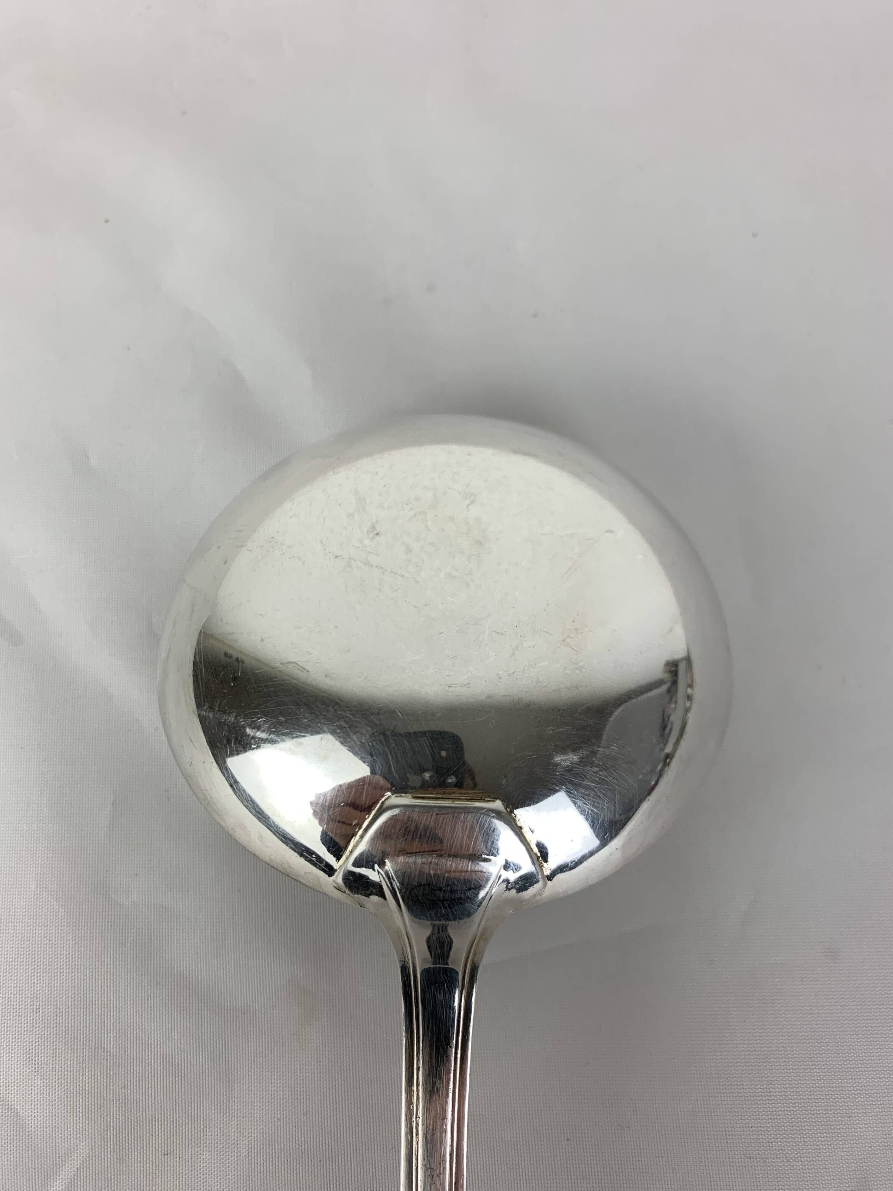 Ercuis silver-plated serving ladle