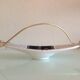 Empty pocket in gray and brown ceramic and golden handle / vintage 60s-70s