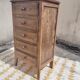 Commode/chest of drawers with tapered legs