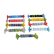Set de 9 porte-couteaux en verre filé