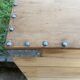 Raw wooden chest with a secret drawer