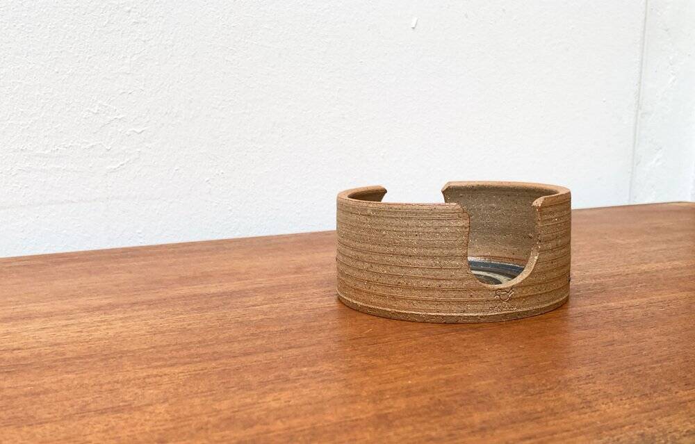 Mid-Century Danish Studio Pottery Candleholder by Kate and Klaus Friederichsen for Finke Keramik, 1970s