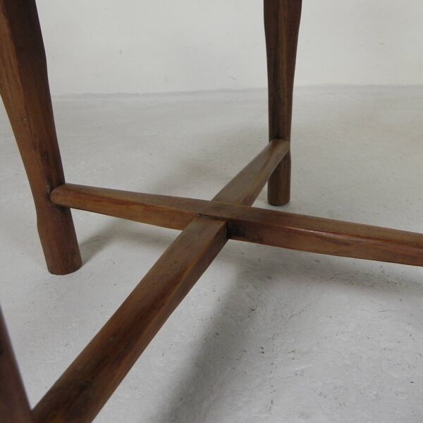 Ensemble de 2 chaises d'angle en teck, années 1980