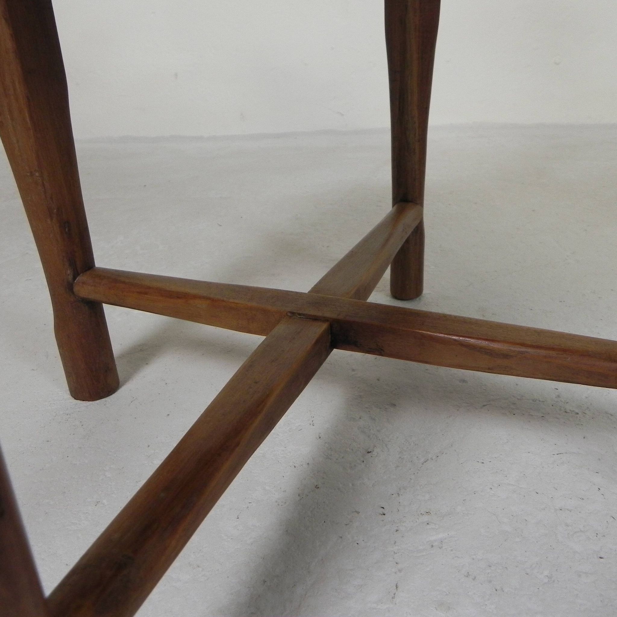 Ensemble de 2 chaises d'angle en teck, années 1980