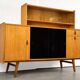 Midcentury Wooden Sideboard, Sześciolatka, Poland, 1969