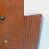 Vintage modular secretary shelf bookcase in teak from the 60s