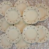 12 old Digoin and Sarreguemines soup plates