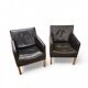 2 x Gerard van den Berg Coppola lounge chair with flexible backrest