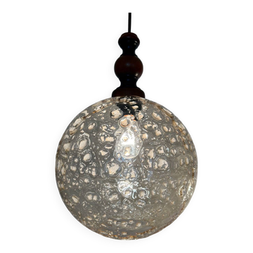 Lustre verre soufflé de Murano années 70