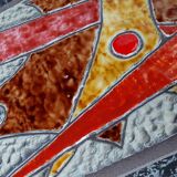 1960s wall decor in lava stone