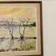 Peinture à l'huile sur toile suédoise originale « Côté eau »