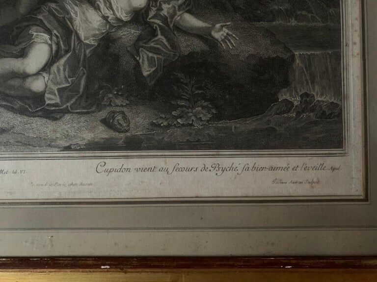 Antoine Coypel, Love and Psyche, engraving by Jean Audran, eighteenth century