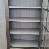 Showcase library patina black a door three drawers