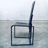 Postmodern architectural dining chairs, Italy, 1980s, set of 10