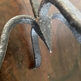 Wrought iron candlesticks