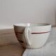 Antique ironstone tea cup Sarreguemines Digoin - Sélestat model