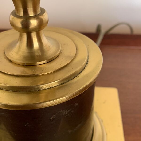 Lampe ananas en bronze