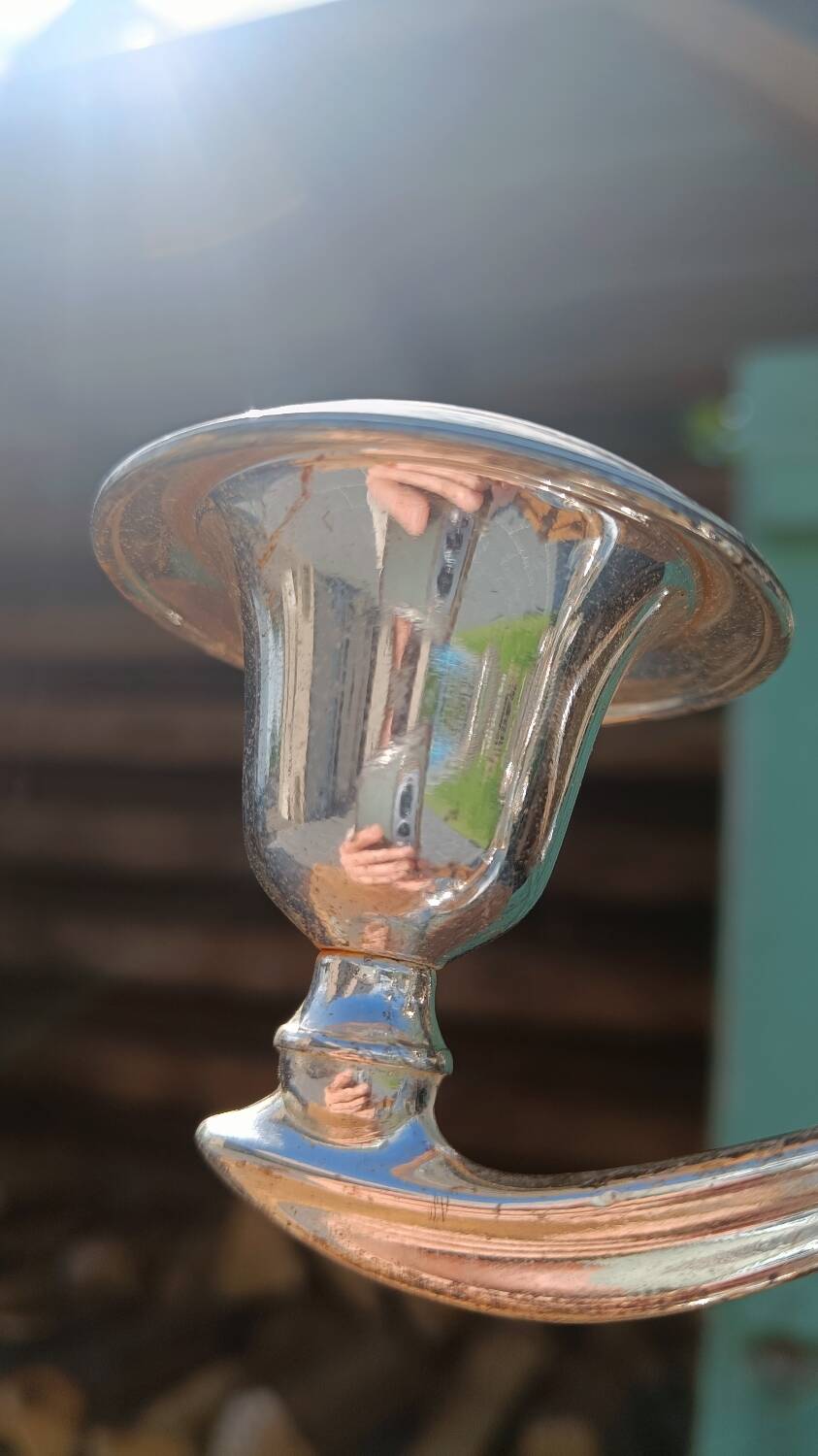 English silver candelabra candlestick