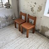 Paire de chaises Pierre Chapo S11