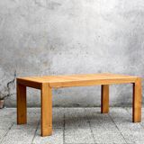 Extendable dining table in solid elm 1980 Regain
