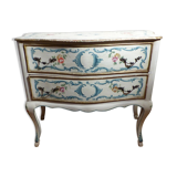 Italian dresser two drawers décor on beige background