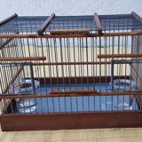 Birdcage with glass trough
