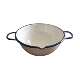 Enamelled metal white salad