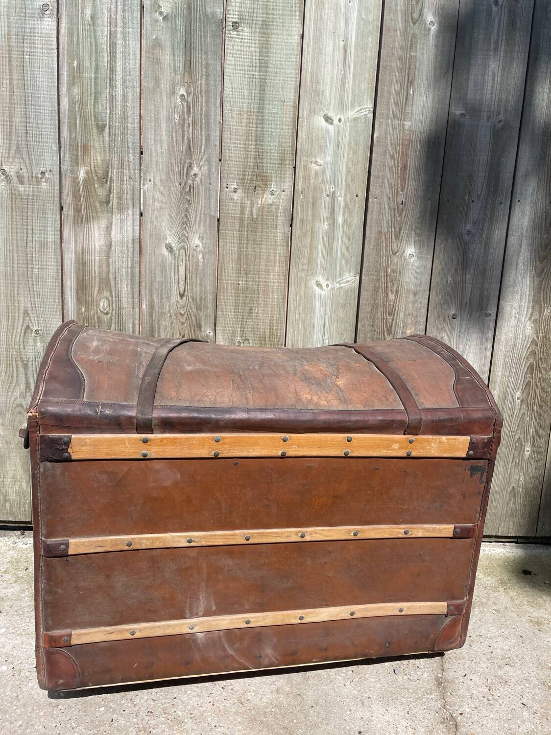 19th century stagecoach trunk