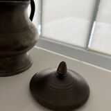 Pewter sugar bowl
