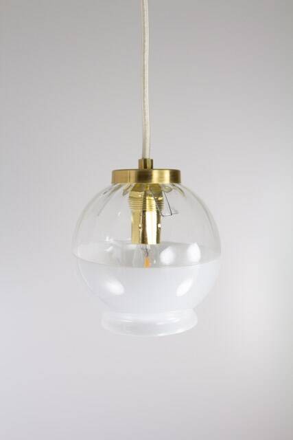 BELA Pendant Lamp * MCM Hanging Light * Rewired Mini * Vintage Ceiling Small Fixture * Yugoslavia *