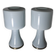 Vistosi Murano Lamp Vintage 70 Italy x2