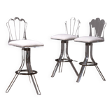 Plexiglass lucite bar stools and chrome swivel bar chairs,Hill Manufacturers