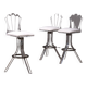 Plexiglass lucite bar stools and chrome swivel bar chairs,Hill Manufacturers