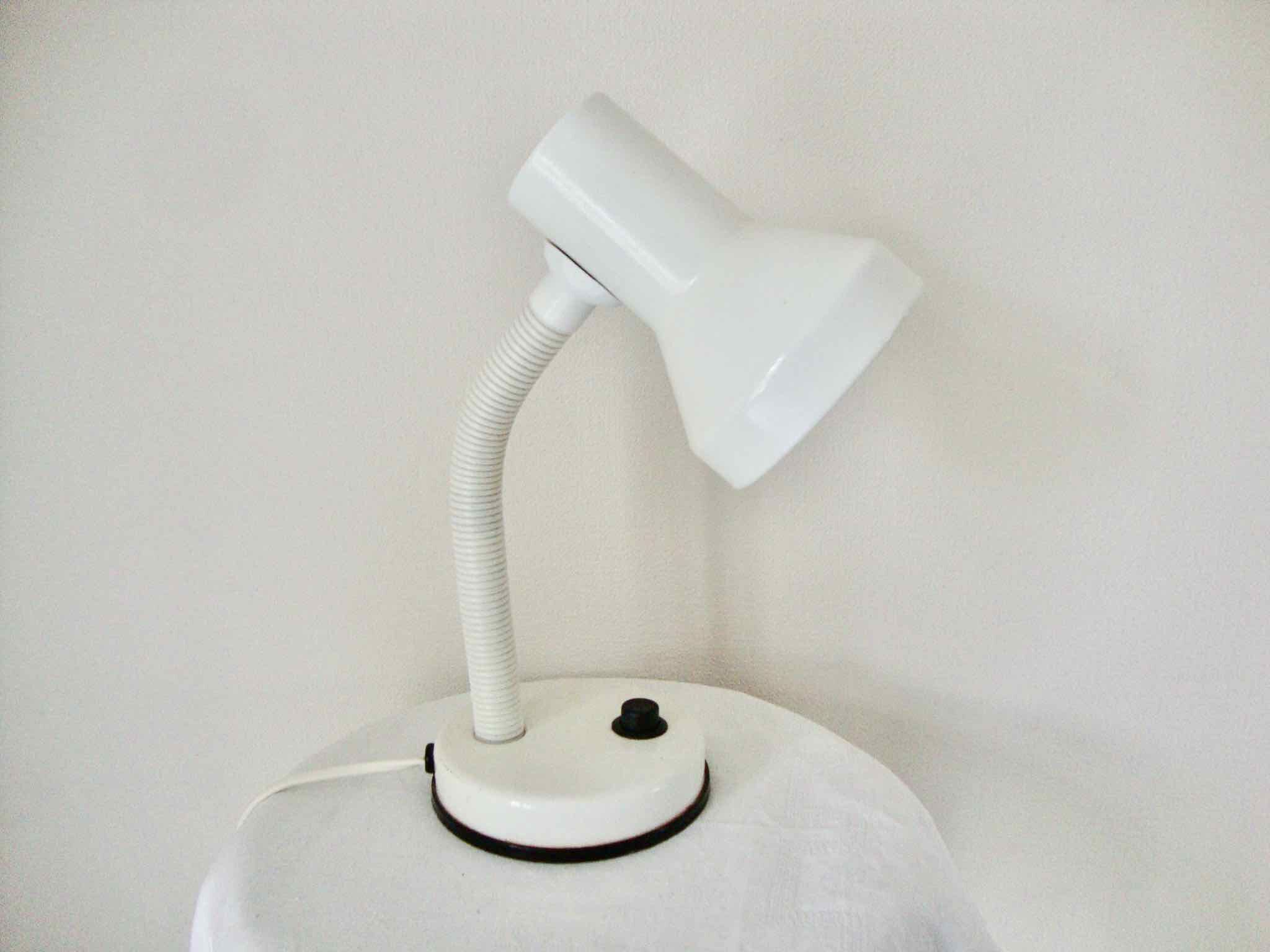 White vintage office lamp