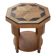 Dutch Art Deco octagonal sidetable in oak and ebony, 1920s