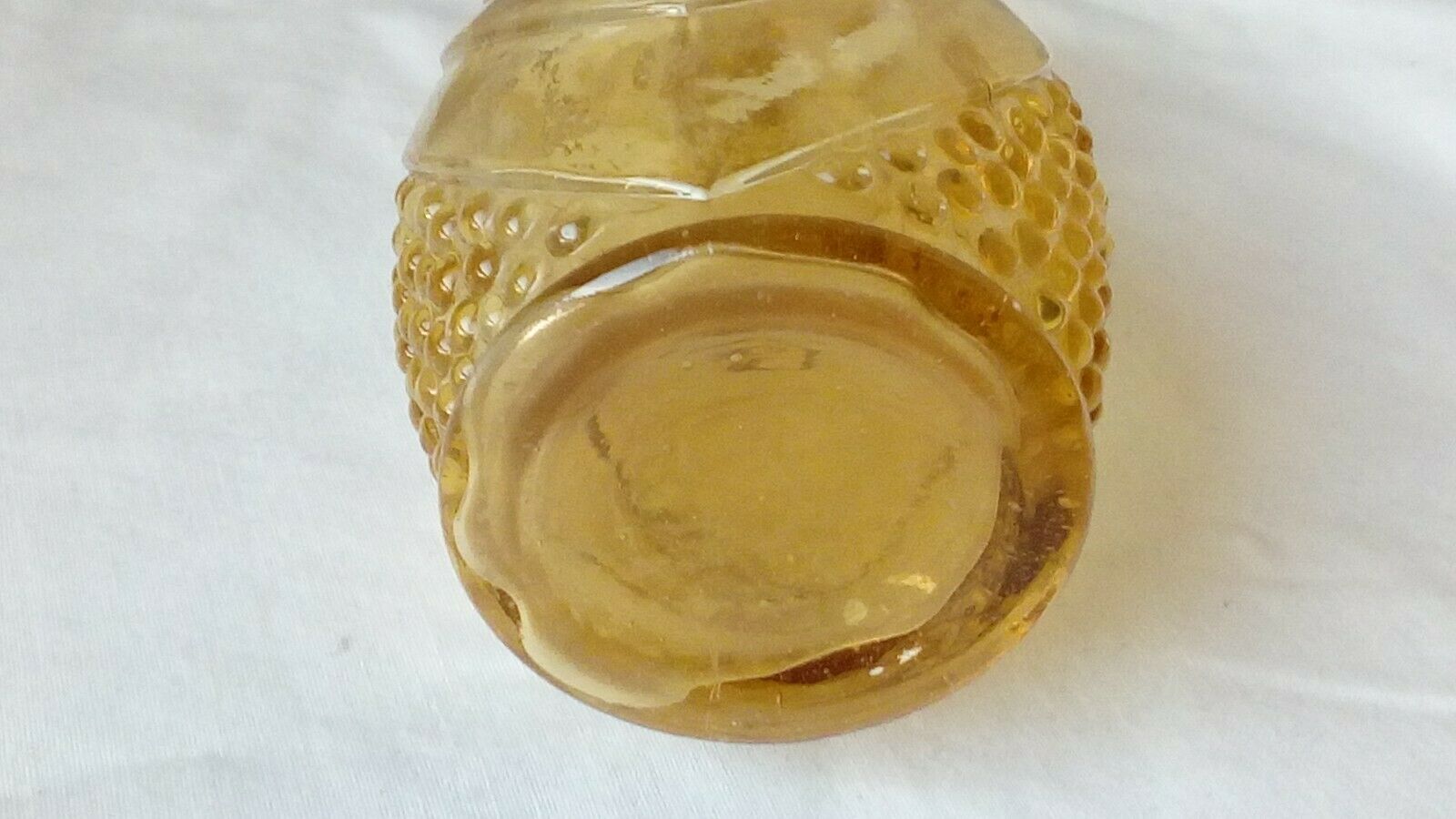 Hyacinth vase in glass molded art deco era