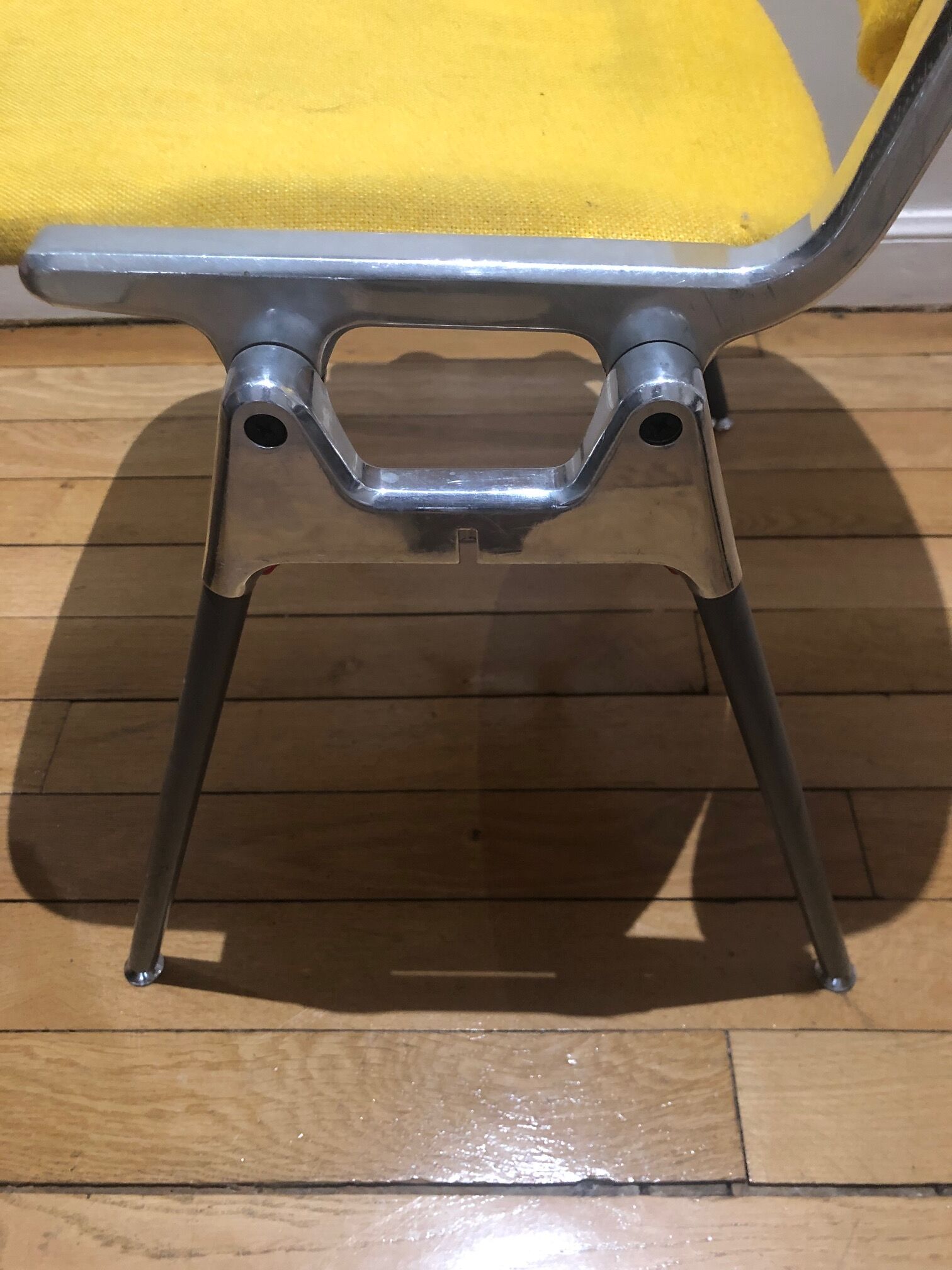 yellow giancarlo piretti chair for castelli