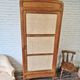 Renovated old oak cabinet, walnut magnifying glass and canning