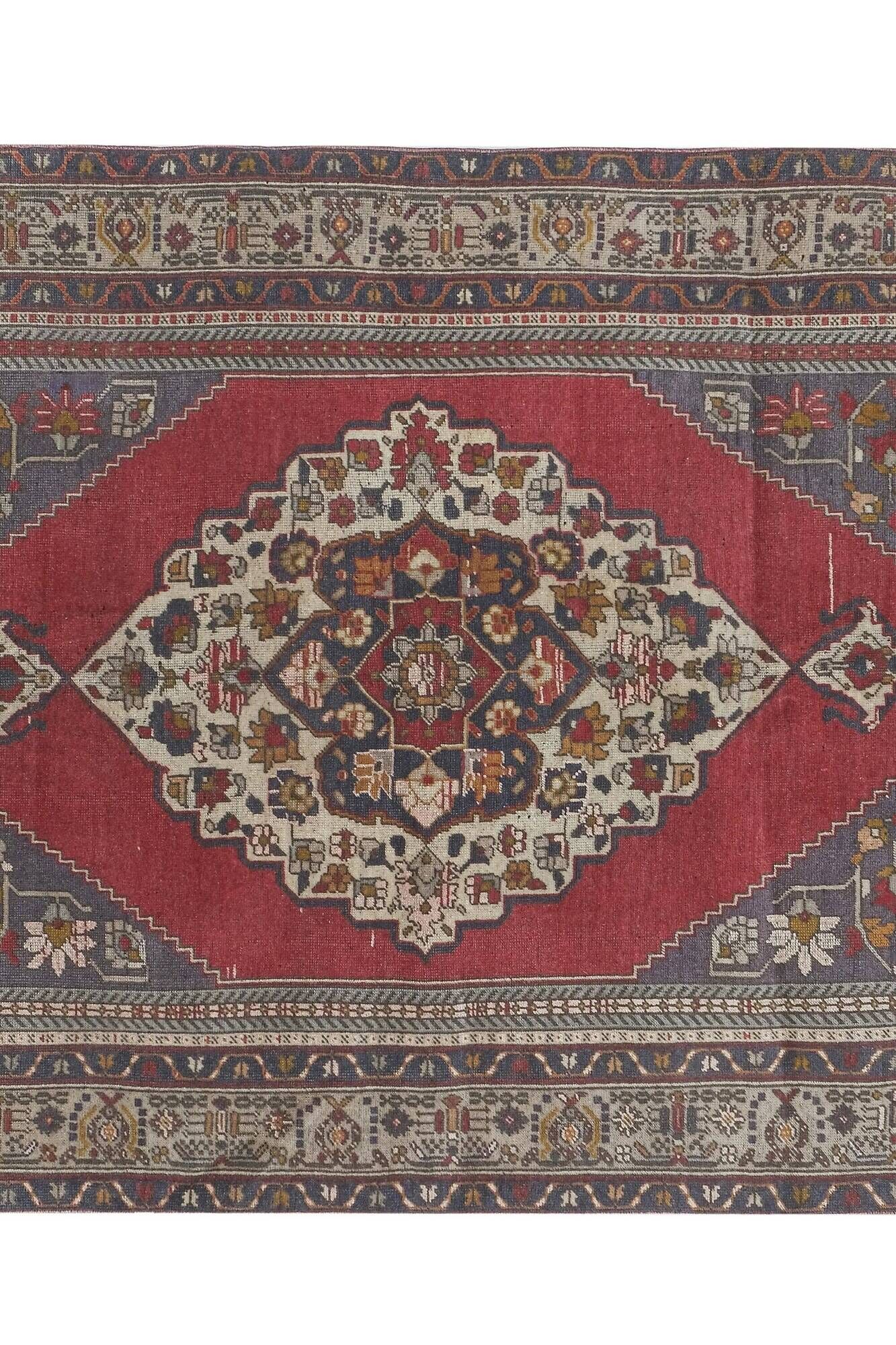 Vintage Turkish handmade rug 176x303 cm