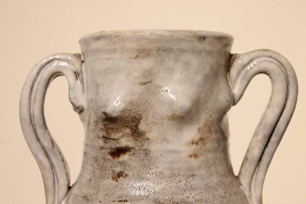 Important vase ansé en céramique - Alexandre Kostanda pour Louis Giraud, Vallauris