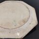 Ancienne assiette octogonale faïence fine polychrome Aumale début XIXe Empire