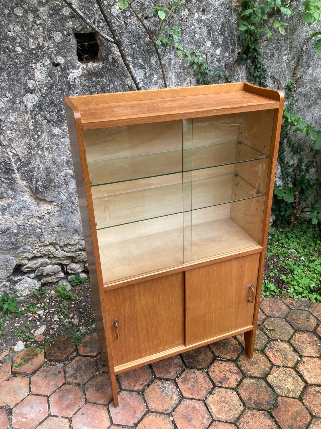 Vintage glass shelf