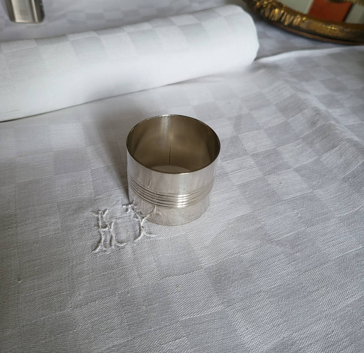 Silver Metal Napkin Ring