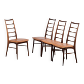 Lis Dining Chairs in Rosewood by Niels Koefoed, Denmark, 1960s, Set of 4