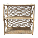 Rattan and wicker shelf