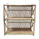 Rattan and wicker shelf