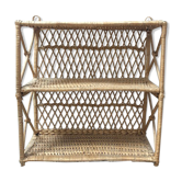 Rattan and wicker shelf