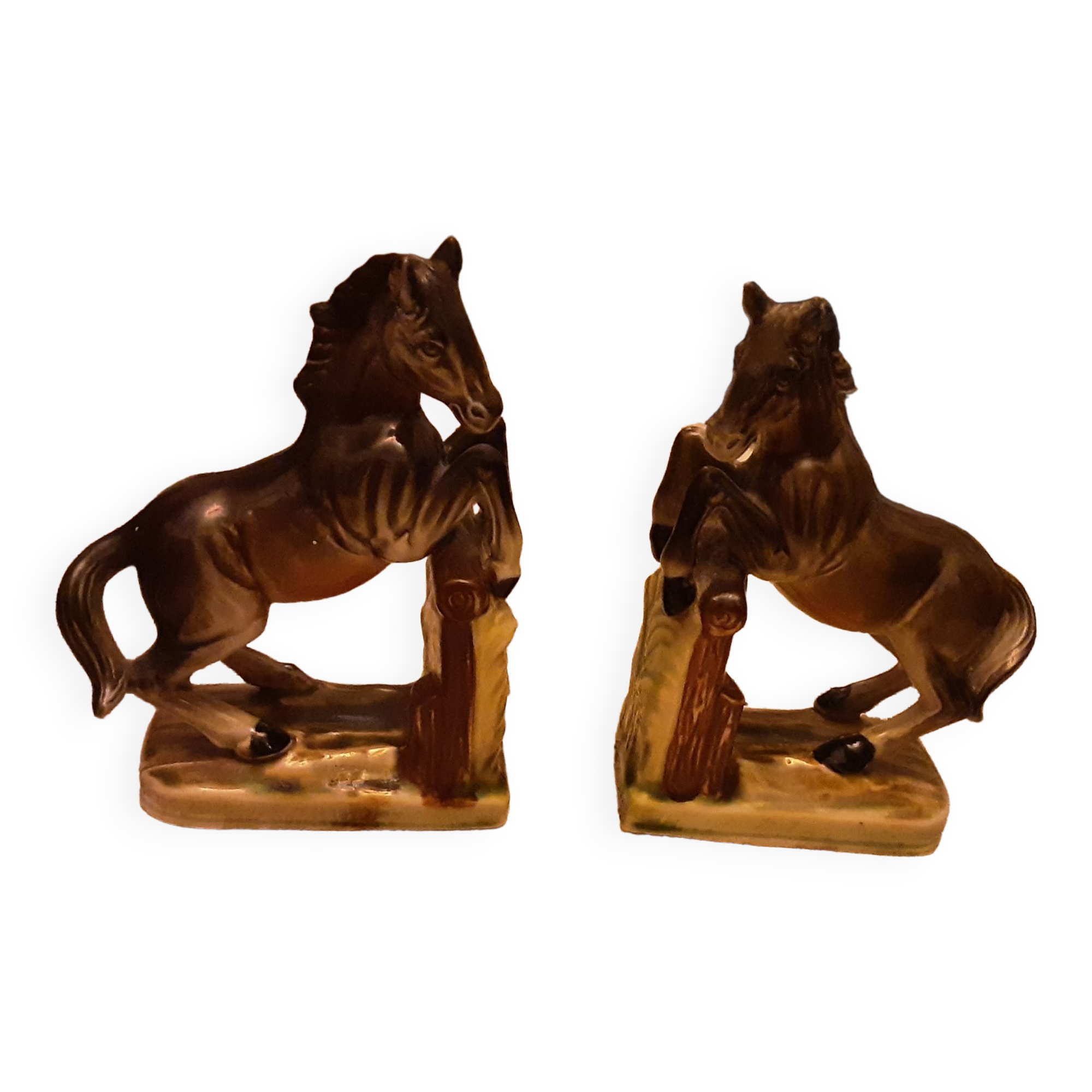 Greenhouse books faience slip horses