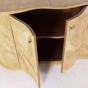 Enfilade « feuilles » en rotin 